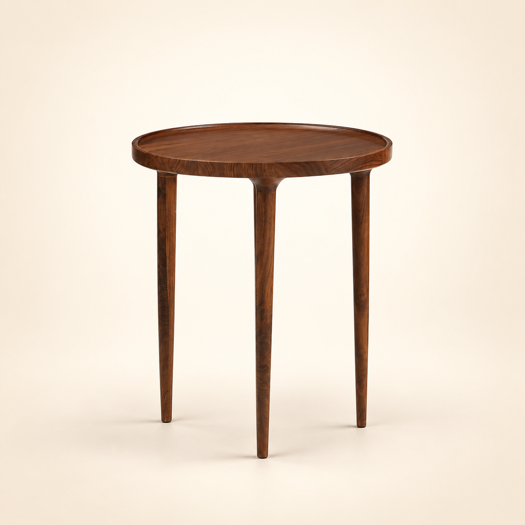Summer Round High Coffee Table Modern Classic - front-right three-quarter view