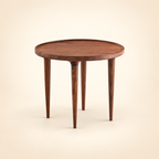 Summer Round Low Coffee Table Modern Classic - front-right three-quarter view
