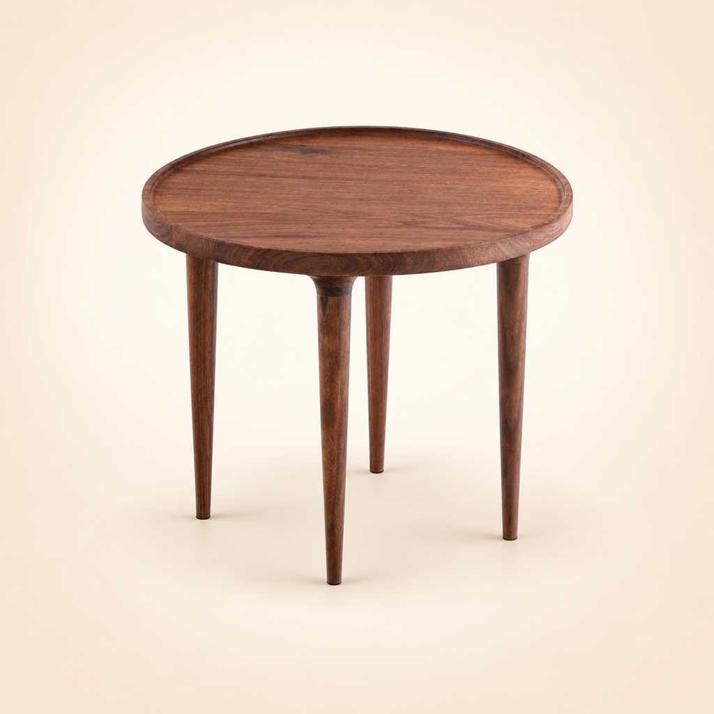 Summer Round Low Coffee Table - elevated tabletop view