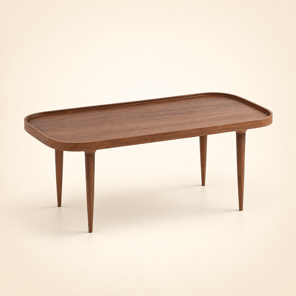 Summer Small Rectangle Coffee Table - front-right three-quarter view