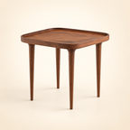 Summer Square Small Coffee Table - rear three-quarter construction view