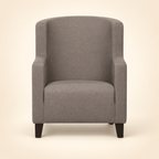 Tahiti Accent Chair taupe front view