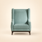 Tasha Tufted Accent Chair – front view