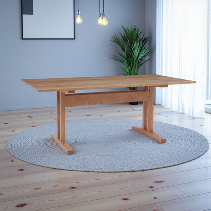 Niva Dining Table (6.5 feet) - Solid Teak/Walnut/Oak Wood