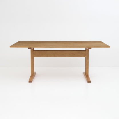 Niva Dining Table (6.5 feet) - Solid Teak/Walnut/Oak Wood