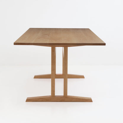 Niva Dining Table (6.5 feet) - Solid Teak/Walnut/Oak Wood