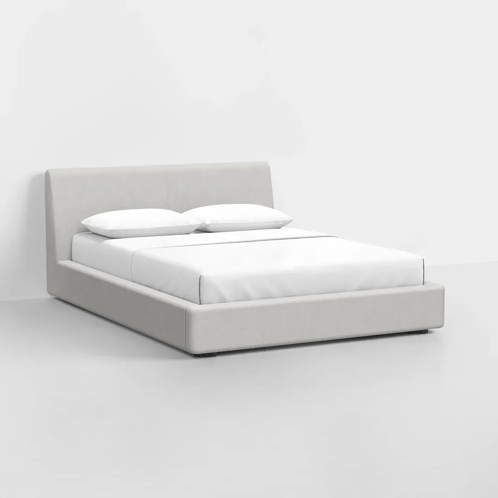 Aari Bed (Built-in Storage) - Solid Teak/Walnut/Oak Wood (Queen)