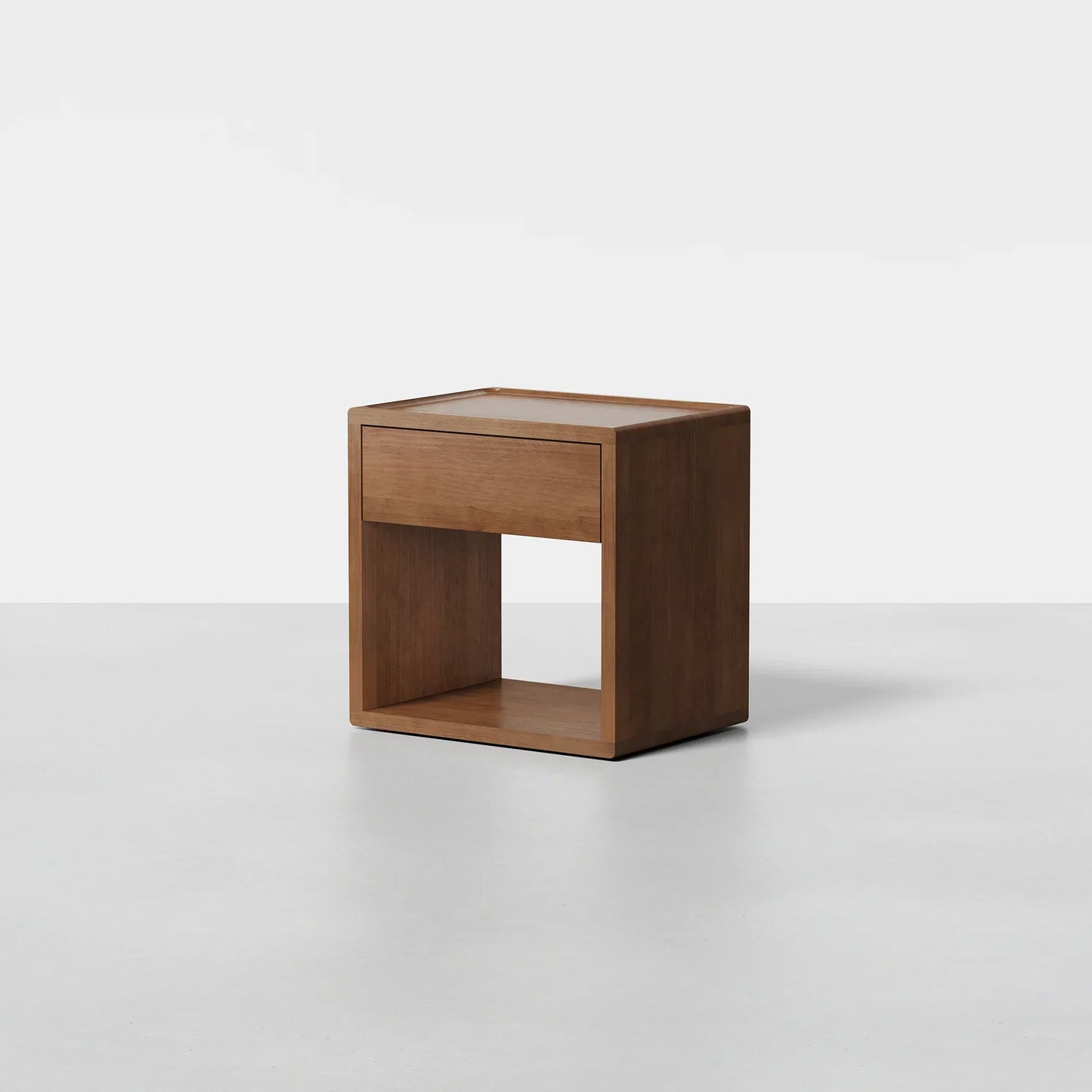 Sael Bedside Table | Solid Walnut/Teak/Oak Wood | 1.2 Feet Length