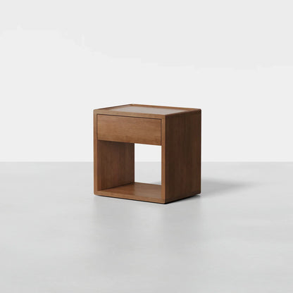 Sael Bedside Table | Solid Walnut/Teak/Oak Wood | 1.2 Feet Length