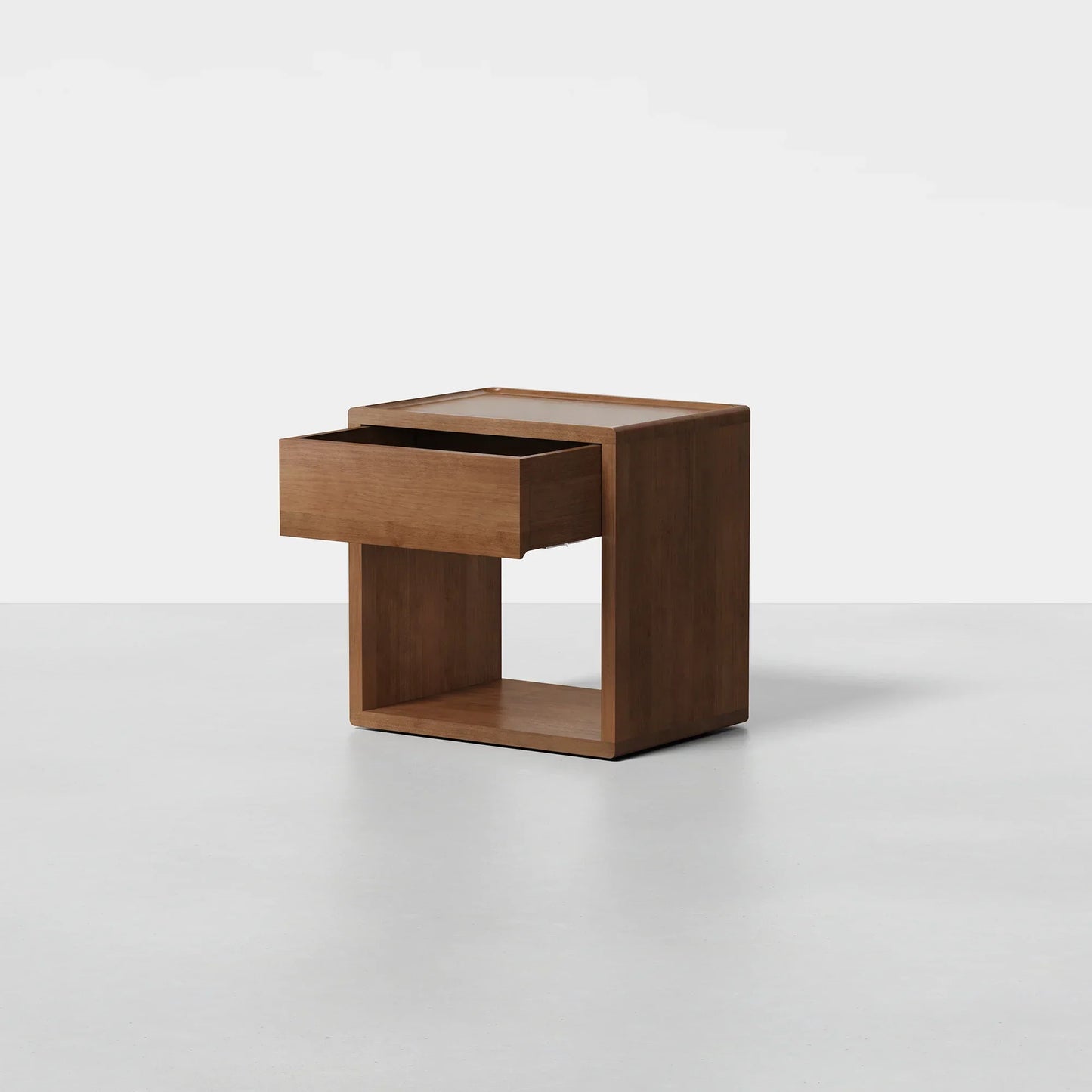 Sael Bedside Table | Solid Walnut/Teak/Oak Wood | 1.2 Feet Length
