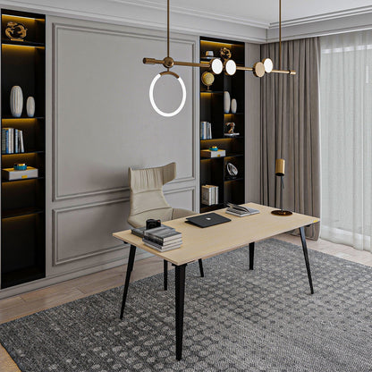 Takeshi Desk Pro (5x2.5 feet) - White Oak on Birch