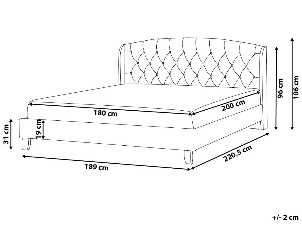 Borduex Fully Upholstered Bed without Storage