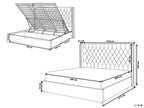 Lubon Fully Upholstered Bed without Storage