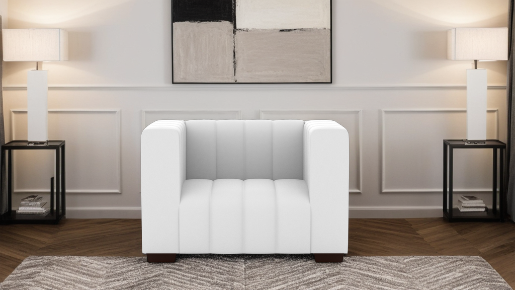 Verna 1 Seater Leather Sofa