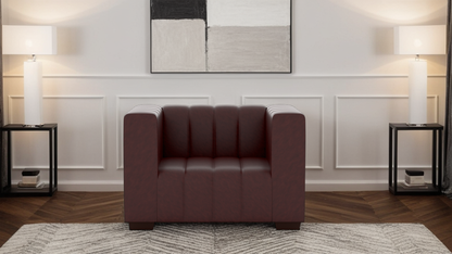 Verna 1 Seater Artificial Leather Sofa