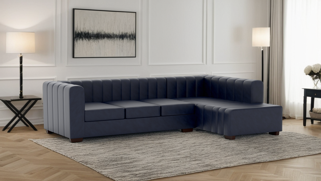 Verna Corner Artificial Leather LHF With Chaise