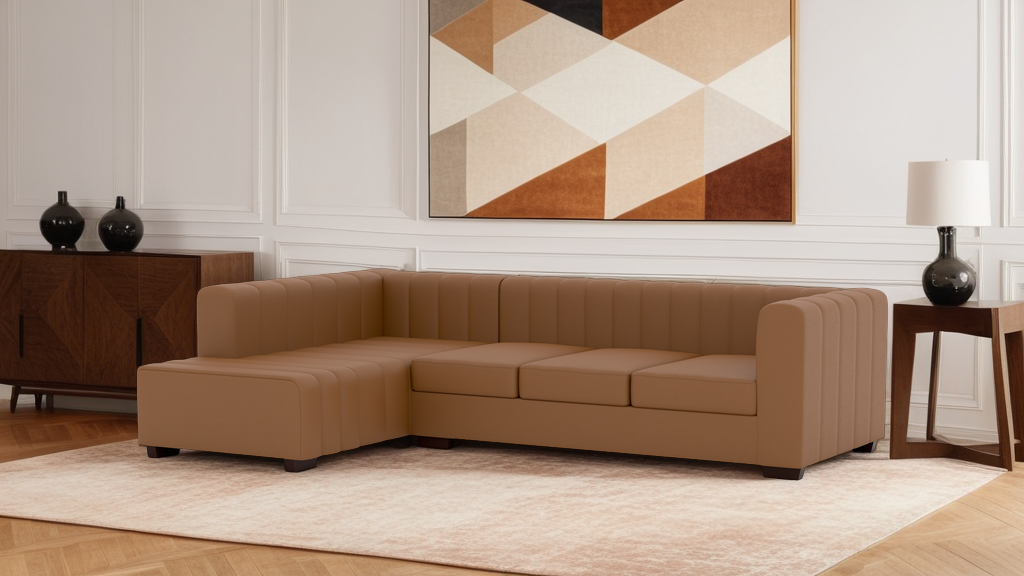 Verna Corner Leather RHF With Chaise