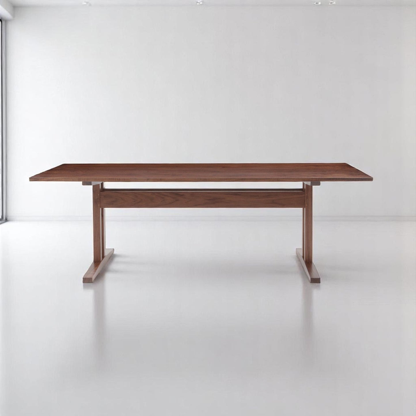 Niva Dining Table (8 feet) - Solid Teak/Walnut/Oak Wood