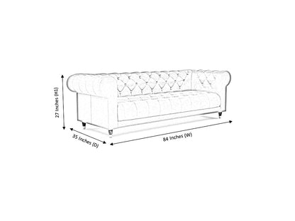 Warwick 3 Seater Fabric Sofa