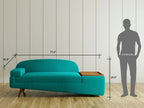 Wedge 2 Seater Sofa with Left Arm