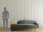 Wedge 3 Seater Sofa, Right Arm