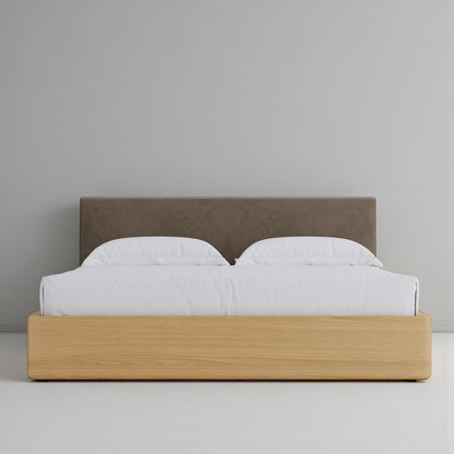 Aari Bed (Built-in Storage) - Solid Teak/Walnut/Oak Wood (King)