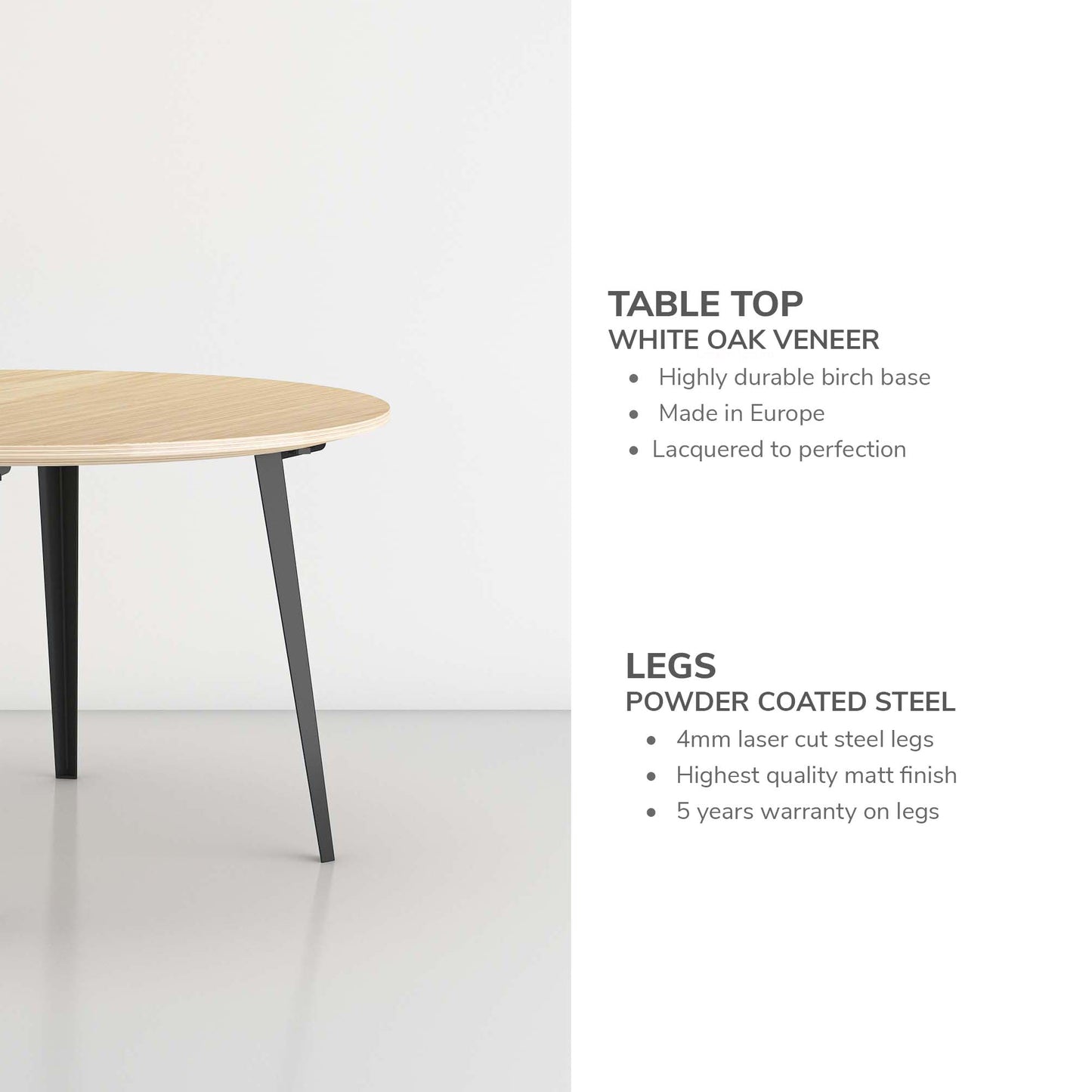 Round Table - White Oak