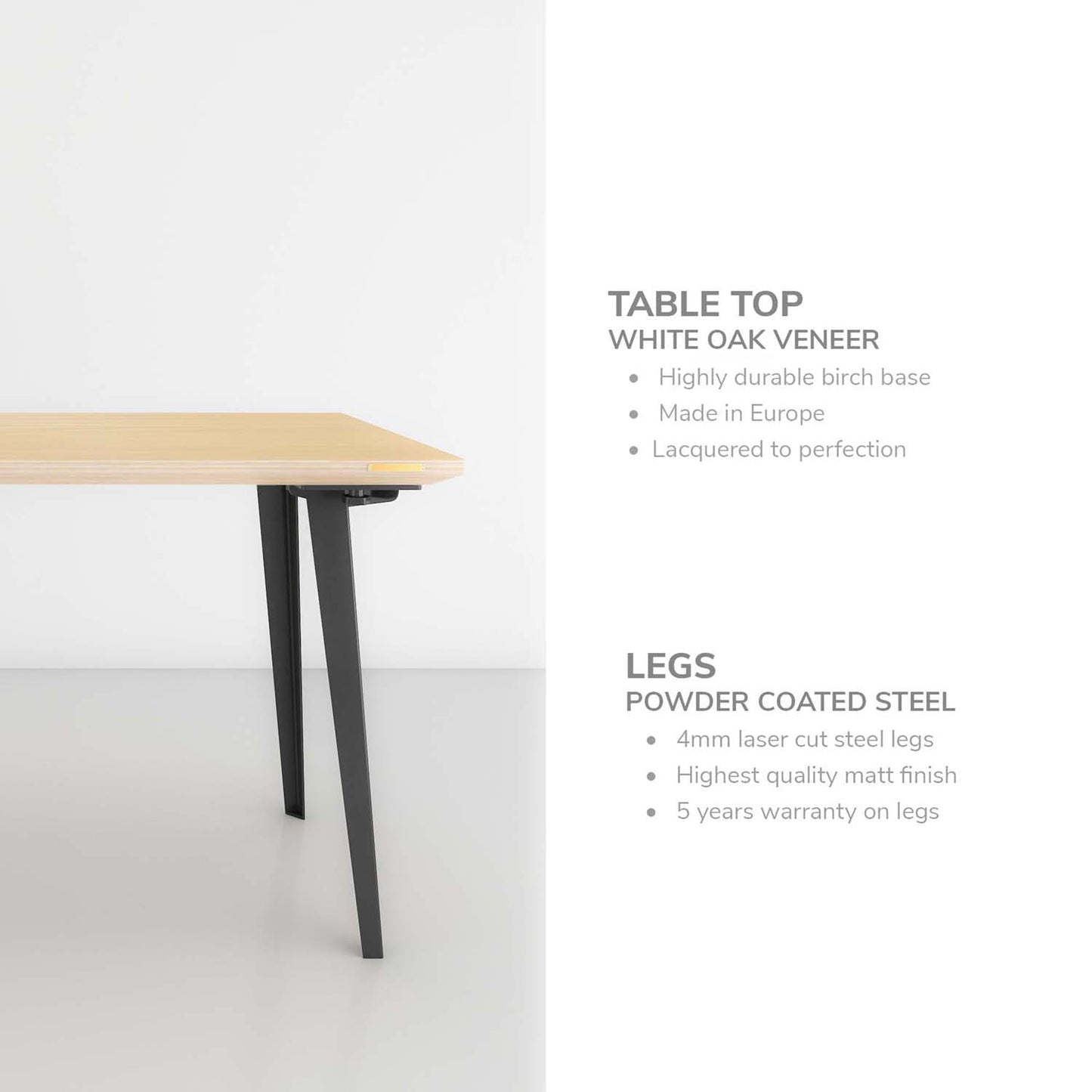 Takeshi Desk (4x2 feet) - White Oak