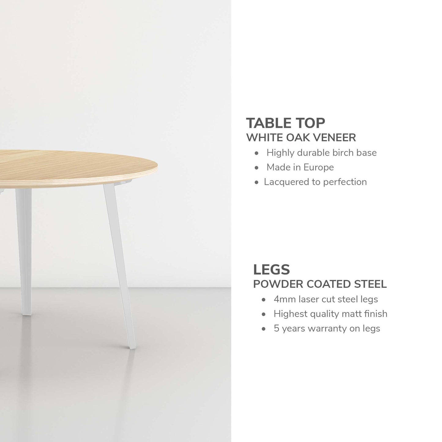 Round Table - White Oak