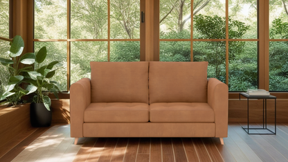 Zinc 3 Seater Leather Sofa