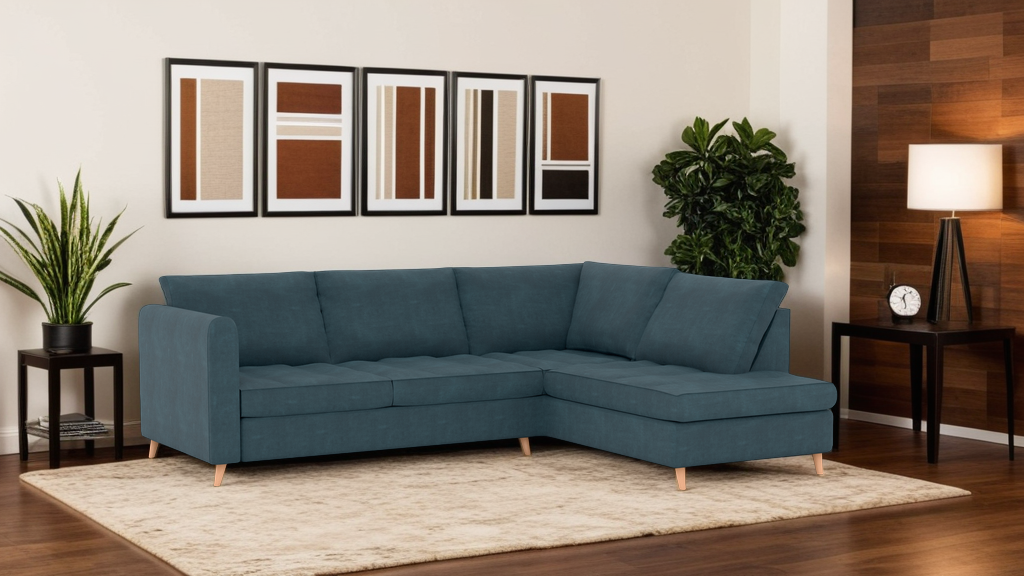 Zinc Corner Fabric LHF With Chaise