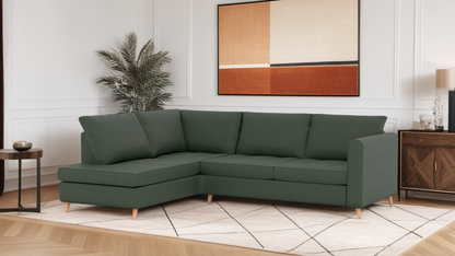 Zinc Corner Leather RHF With Chaise