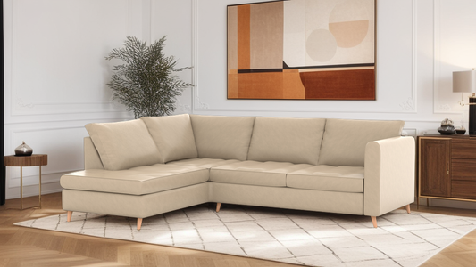 Zinc Corner Artificial Leather RHF With Chaise